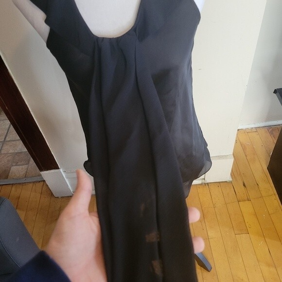 Lapis Black Sleeveless Blouse Top Size Medium - Picture 7 of 7